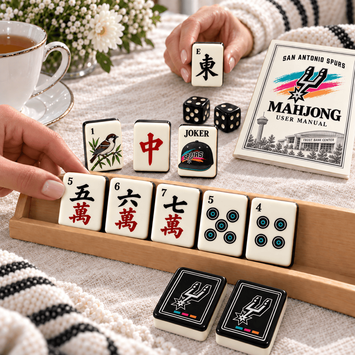 Premium SAS Mahjong Tiles Set TTMH