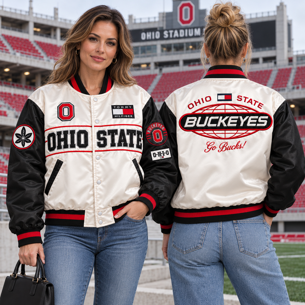 OSB Satin Boxy Varsity Jacket NTKO