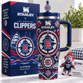La Clippers 40oz Tumbler With Handle TTNL