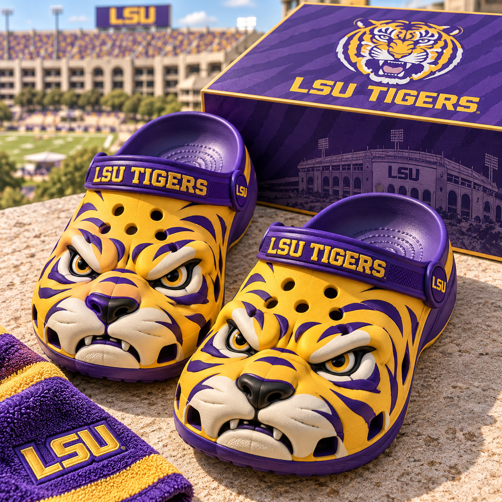 LSU Premium SCULPTED COLLECTOR CLOGS HQH