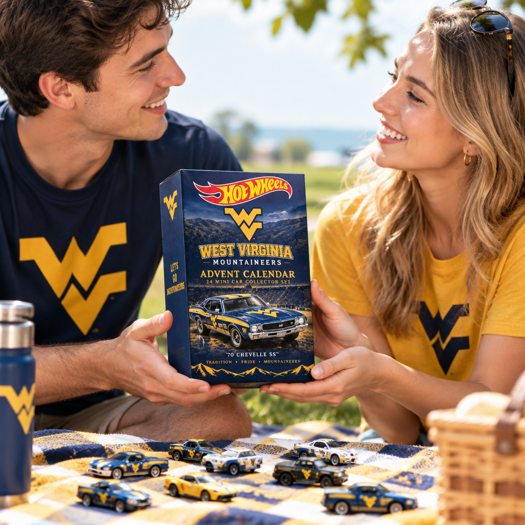 West Virginia Mountaineers Premium Mini Car Advent Calendar
