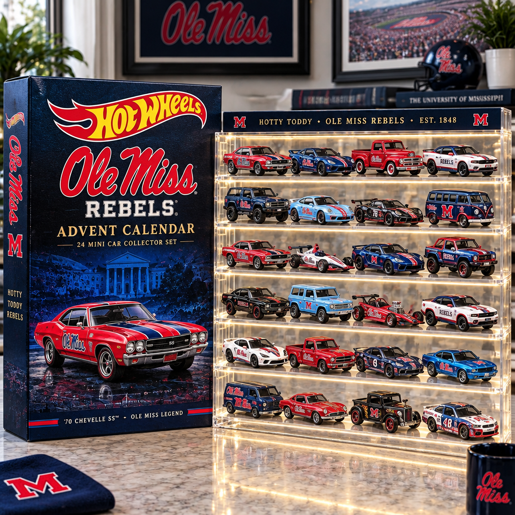 Ole Miss Rebels Premium Mini Car Advent Calendar