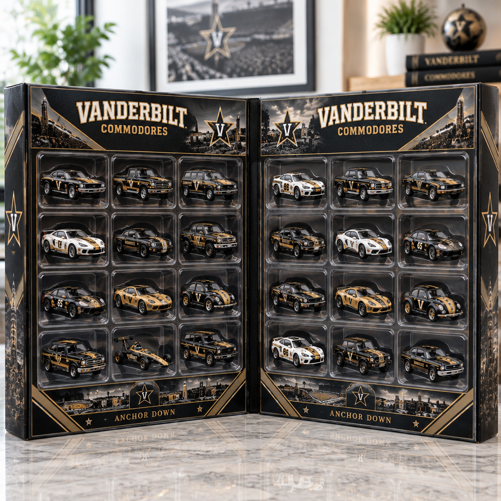 Vanderbilt Commodores Premium Mini Car Advent Calendar