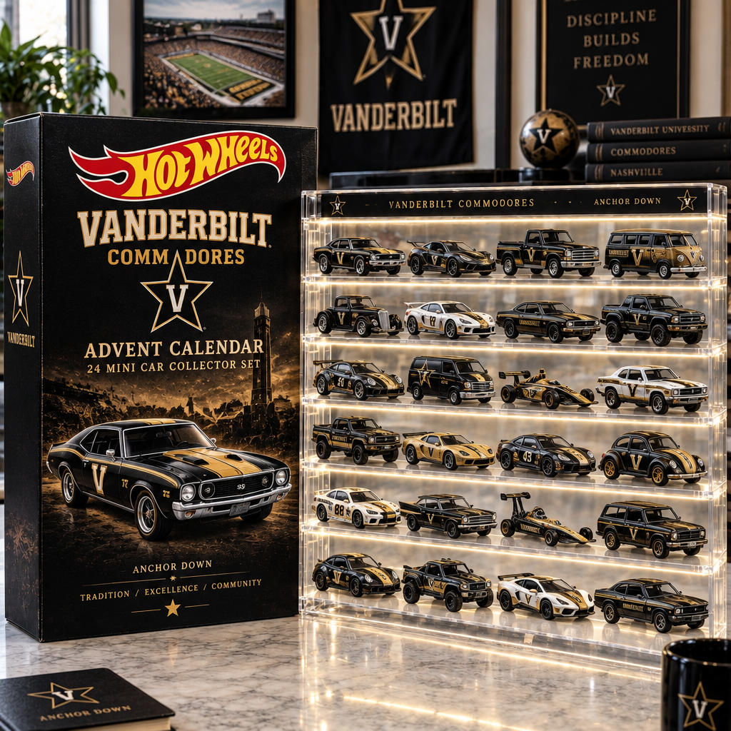 Vanderbilt Commodores Premium Mini Car Advent Calendar
