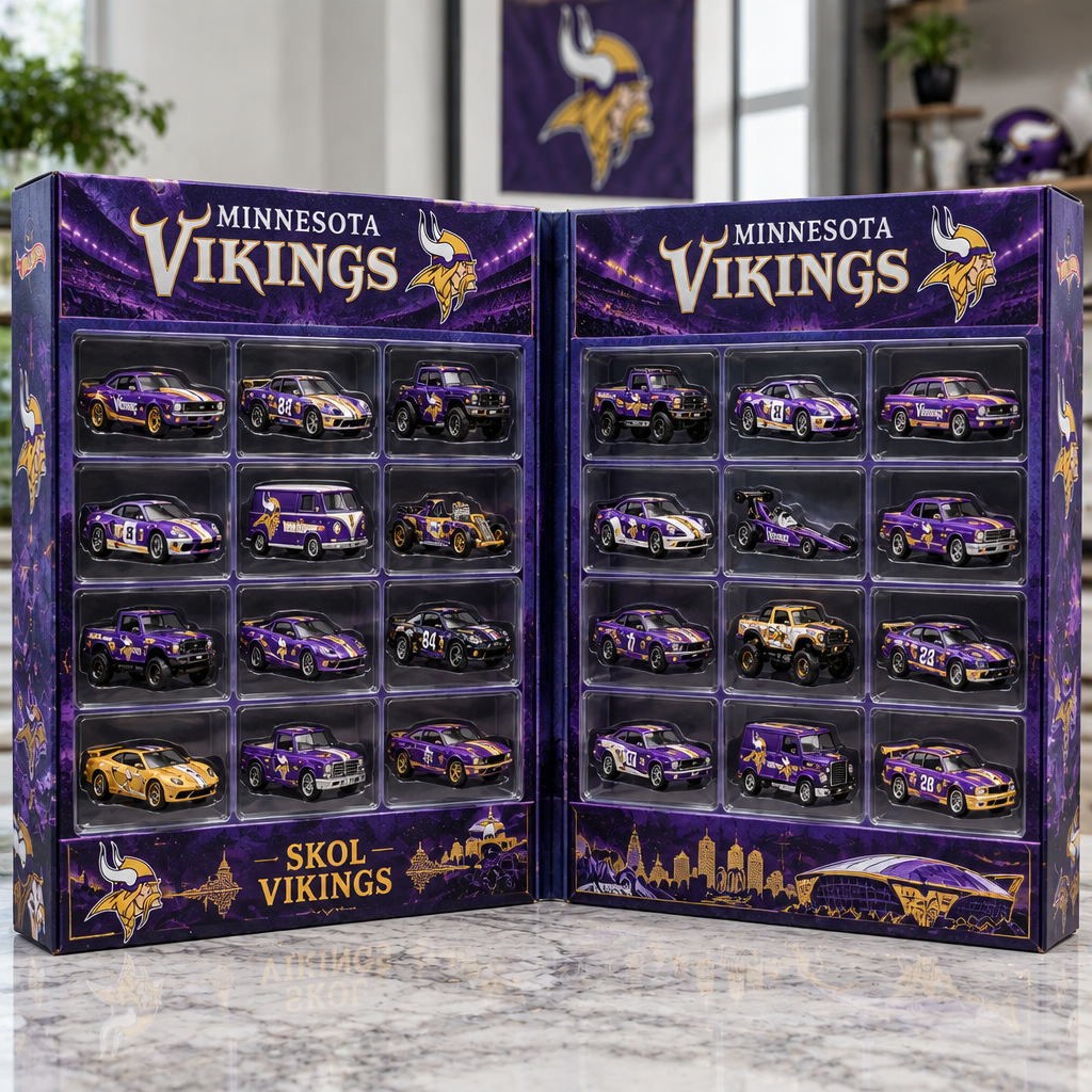 Minnesota Vikings Premium Mini Car Advent Calendar