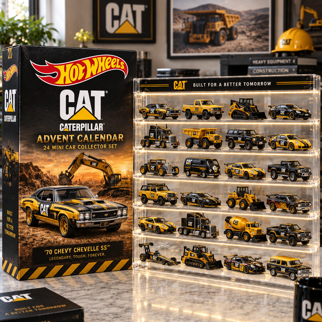 Cat Caterpillar Premium Mini Car Advent Calendar