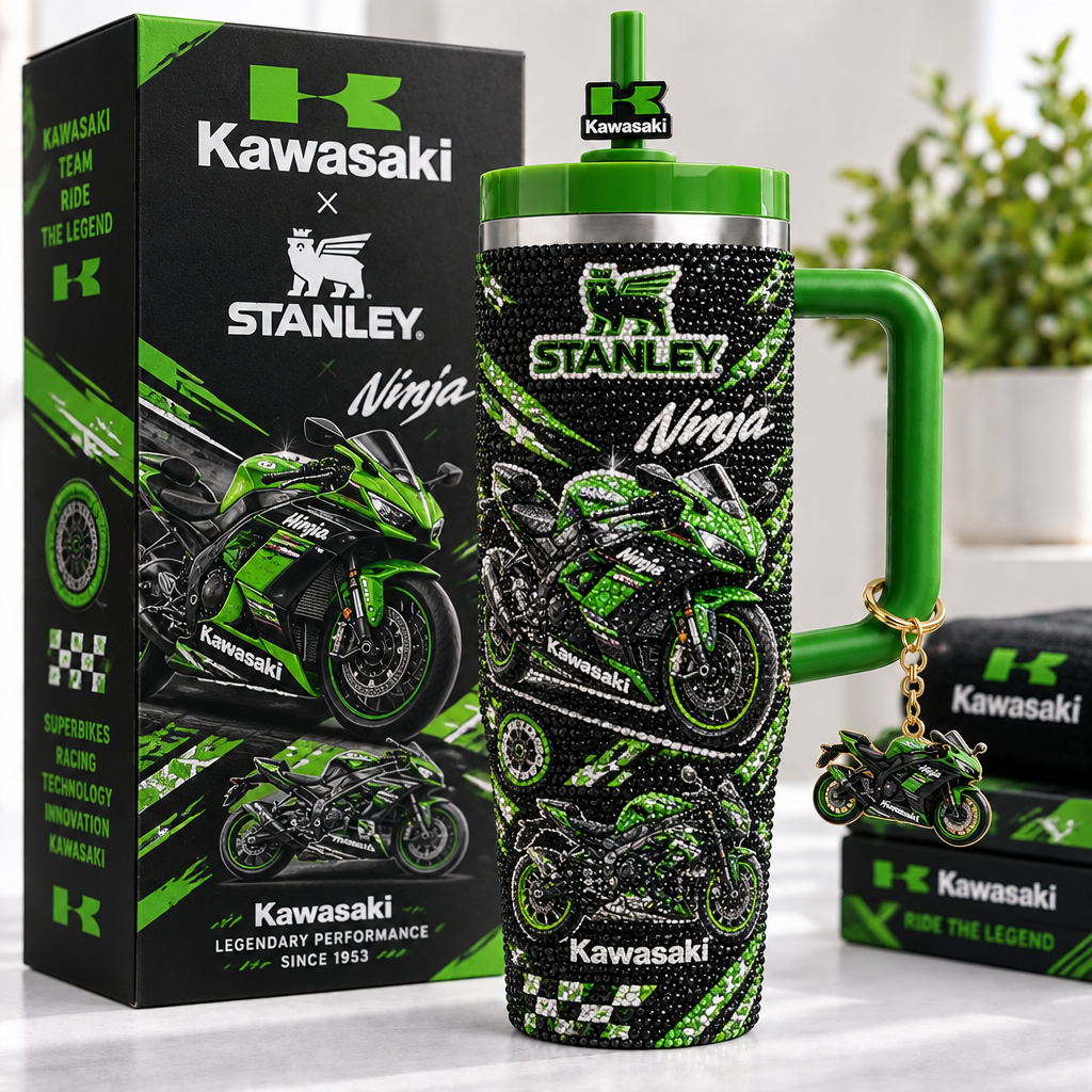 Kawasaki 40oz Tumbler With Handle TTNL