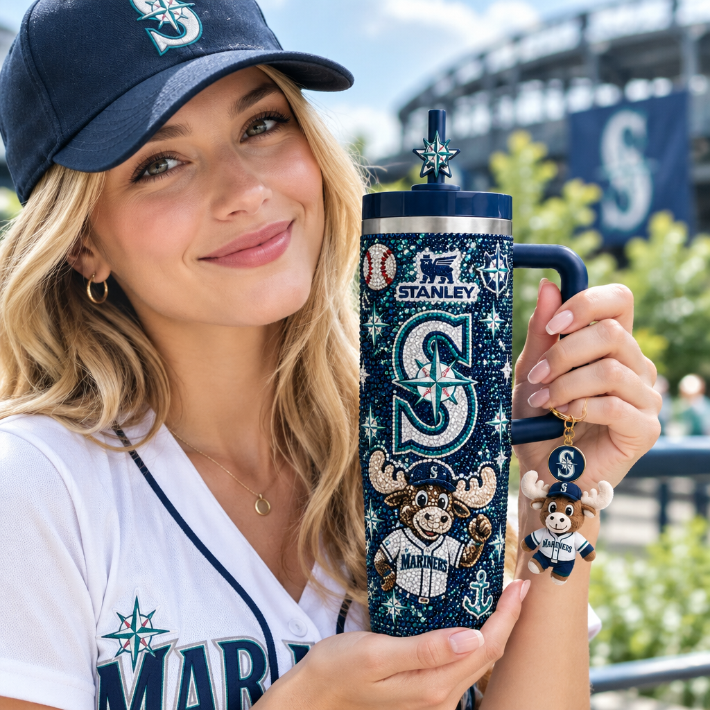 Seattle Mariners 40oz Tumbler With Handle TTNL