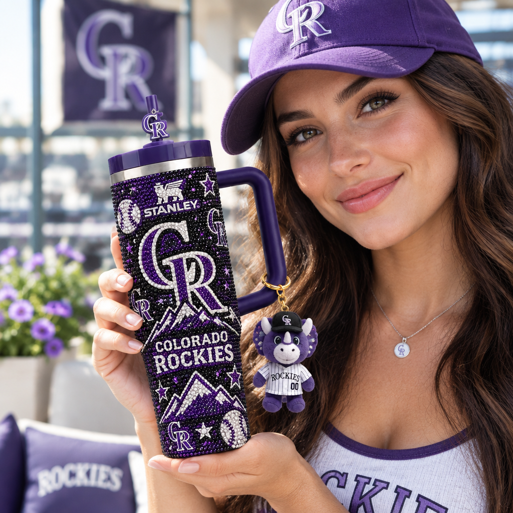 Colorado Rockies 40oz Tumbler With Handle TTNL