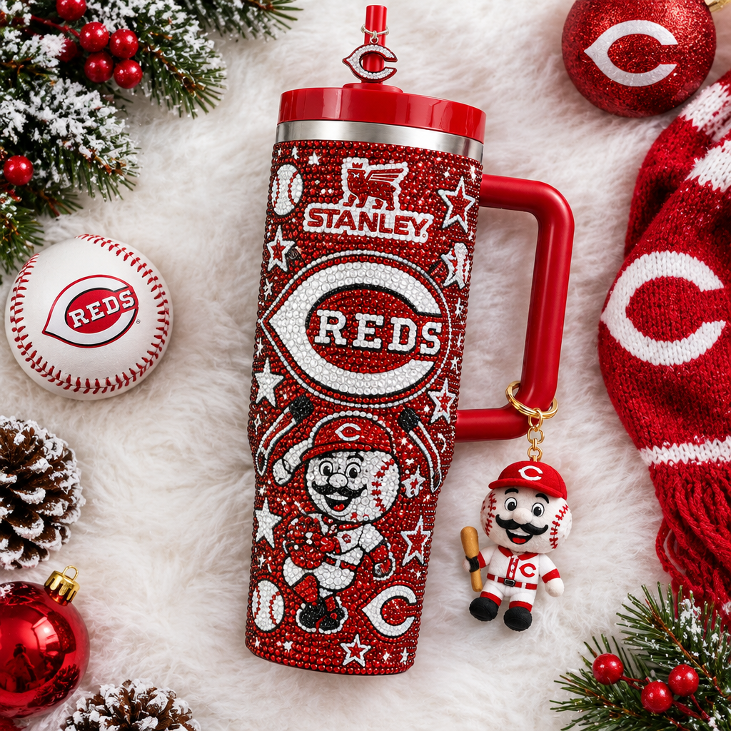 Cincinnati Reds 40oz Tumbler With Handle TTNL
