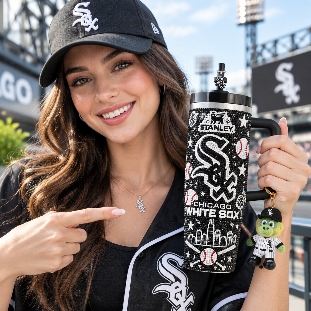 Chicago White Sox 40oz Tumbler With Handle TTNL