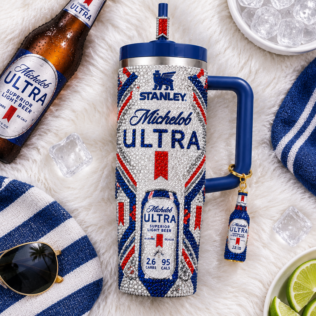 Michelob Ultra 40oz Tumbler With Handle TTNL
