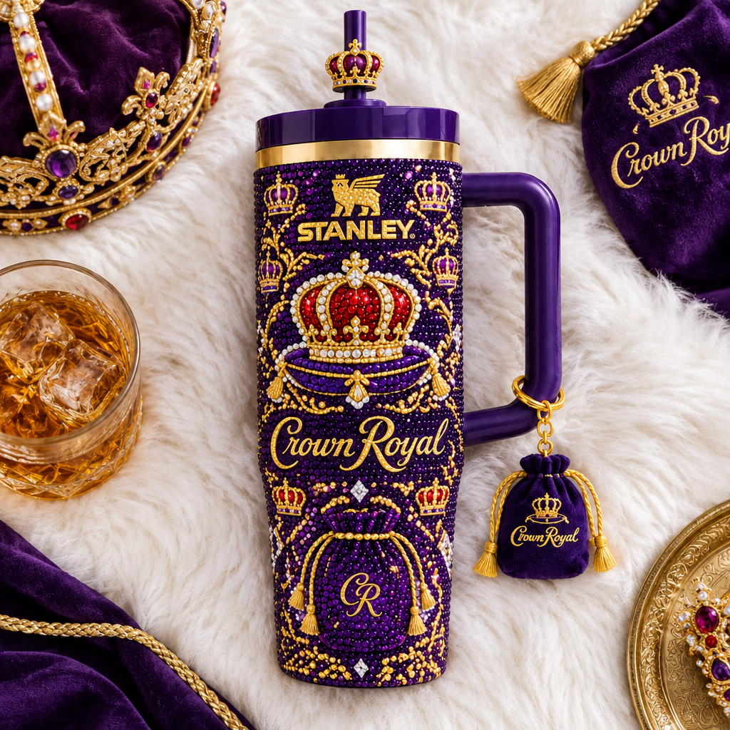 Crown Royal 40oz Tumbler With Handle TTNL