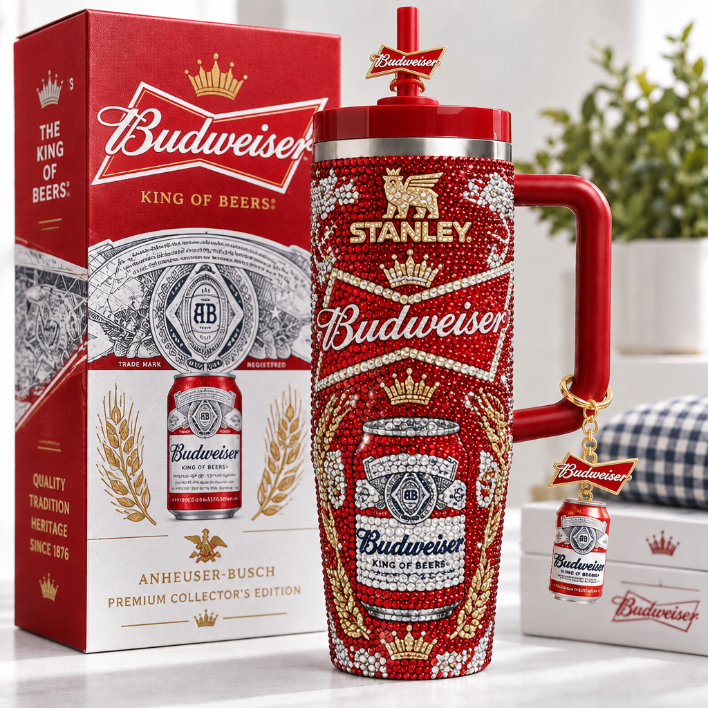 Budweiser 40oz Tumbler With Handle TTNL