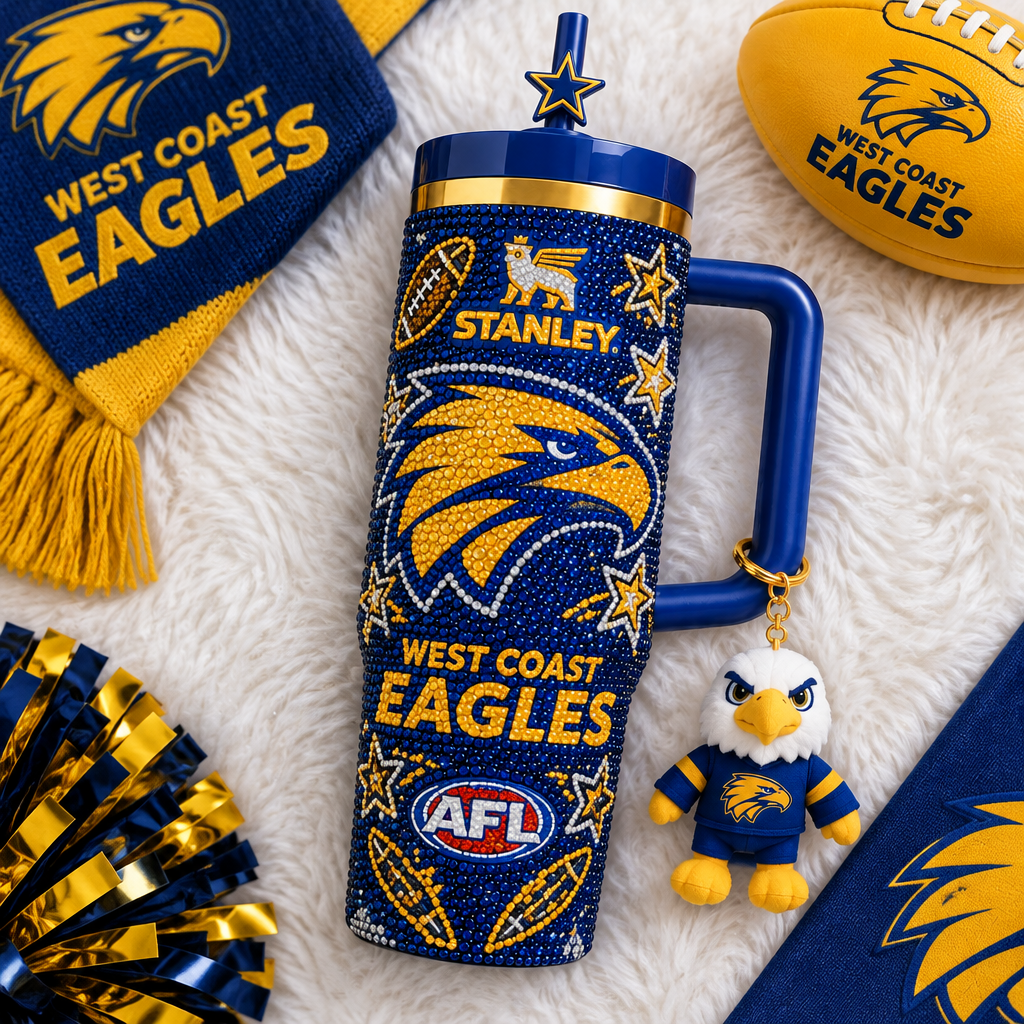 West Coast Eagles 40oz Tumbler With Handle TTNL