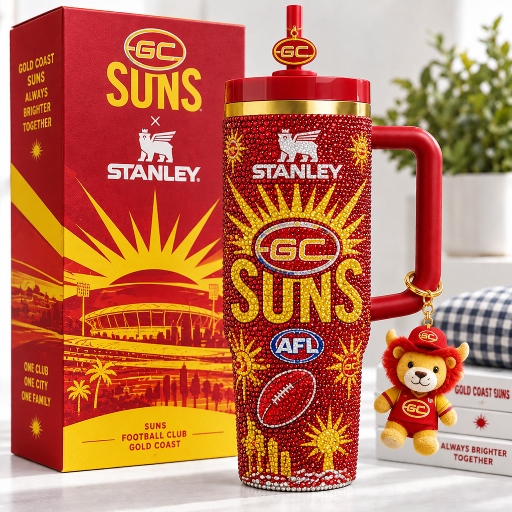 Gold Coast Suns 40oz Tumbler With Handle TTNL