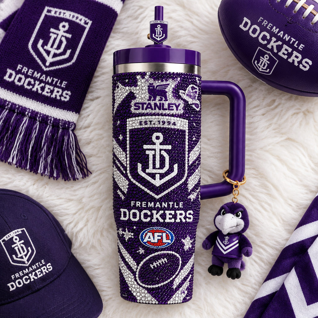 Fremantle Dockers 40oz Tumbler With Handle TTNL