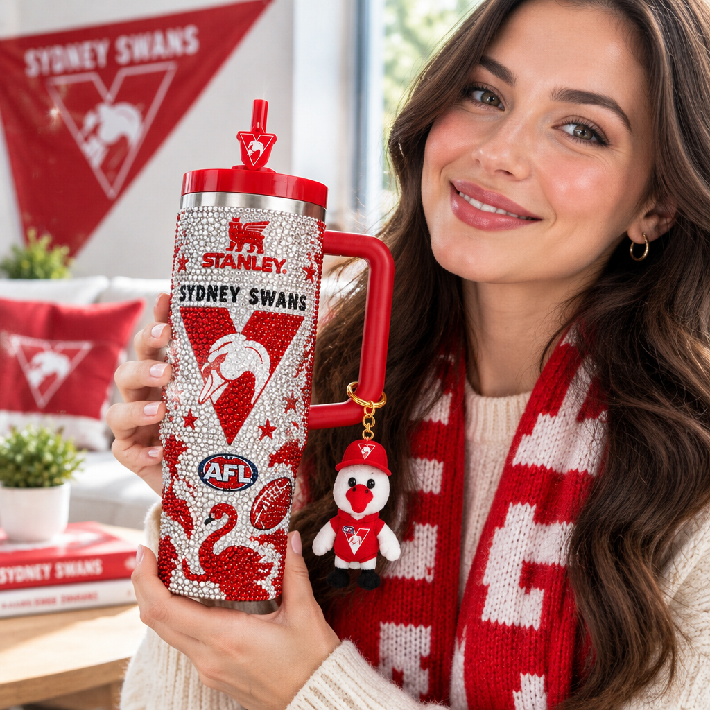 Sydney Swans 40oz Tumbler With Handle TTNL
